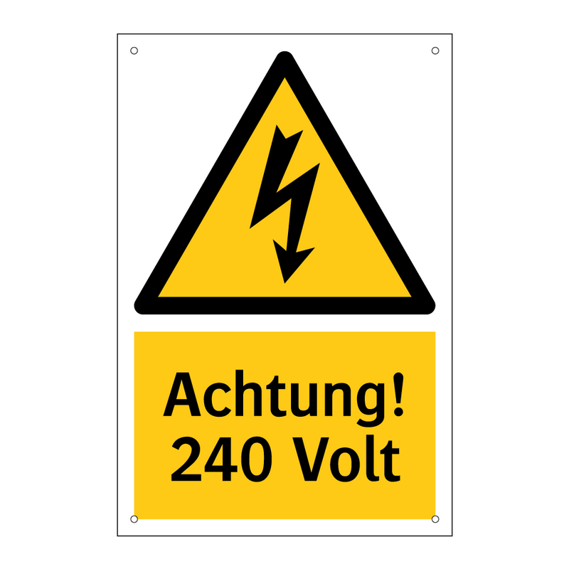 Achtung! 240 Volt