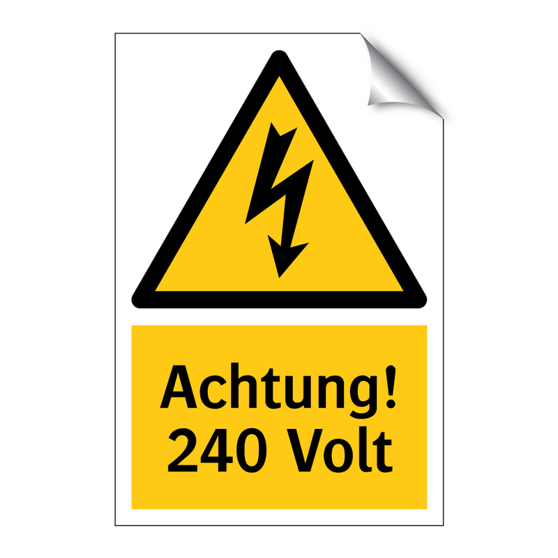 Achtung! 240 Volt