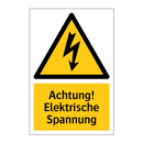 Achtung! Elektrische Spannung