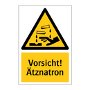 Vorsicht! Ätznatron
