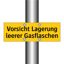 Vorsicht Lagerung leerer Gasflaschen