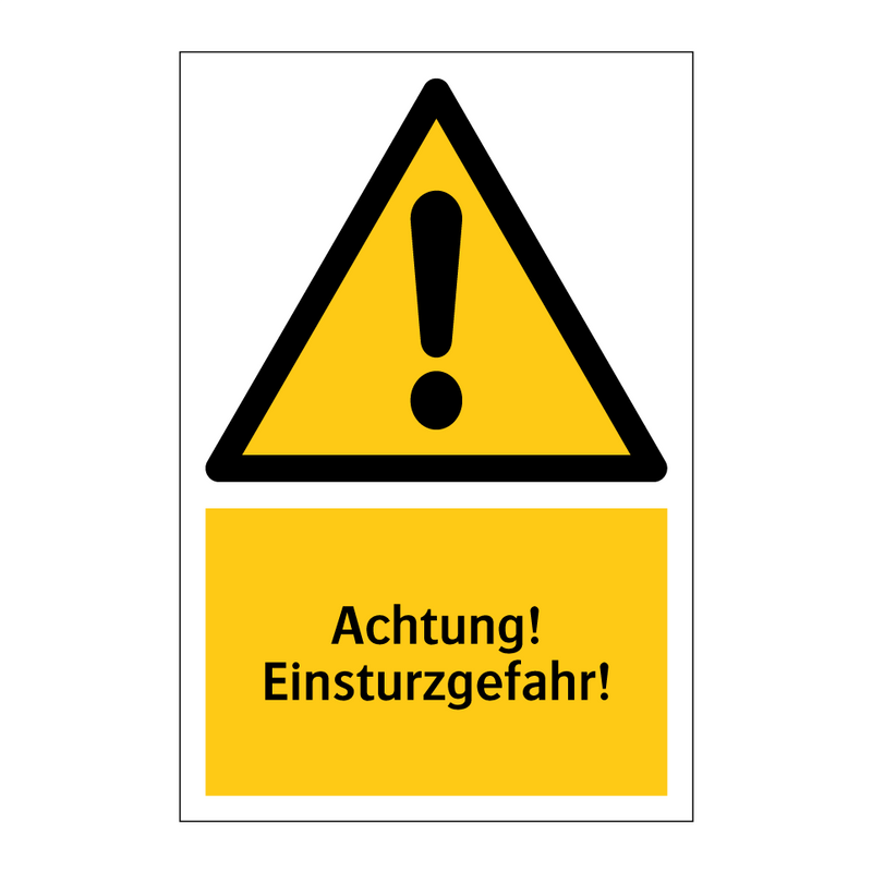 Achtung! Einsturzgefahr!