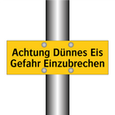 Achtung Dünnes Eis Gefahr Einzubrechen