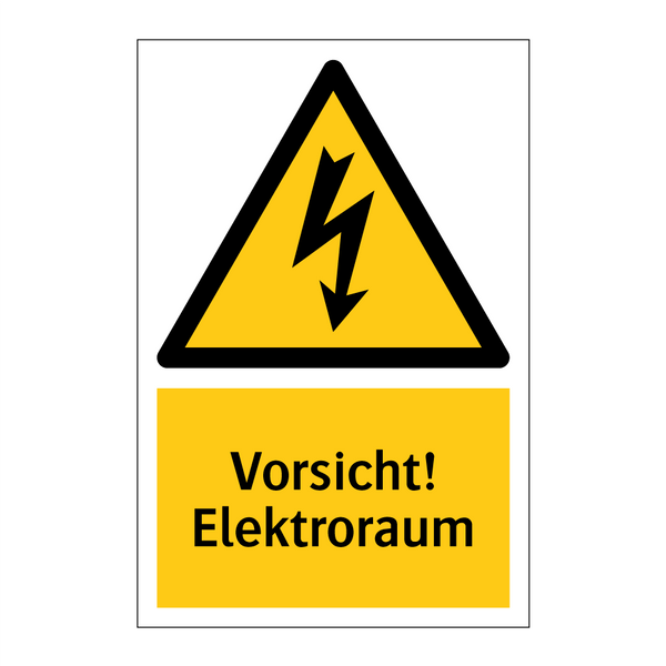 Vorsicht! Elektroraum