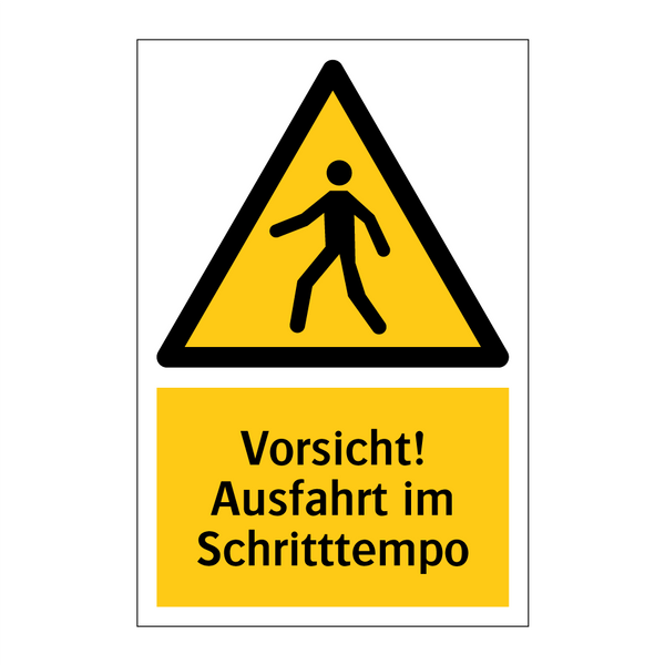 Vorsicht! Ausfahrt im Schritttempo