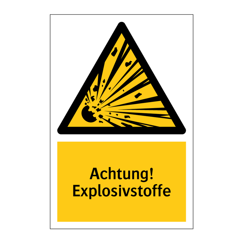 Achtung! Explosivstoffe