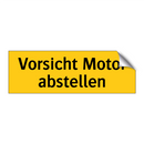 Vorsicht Motor abstellen
