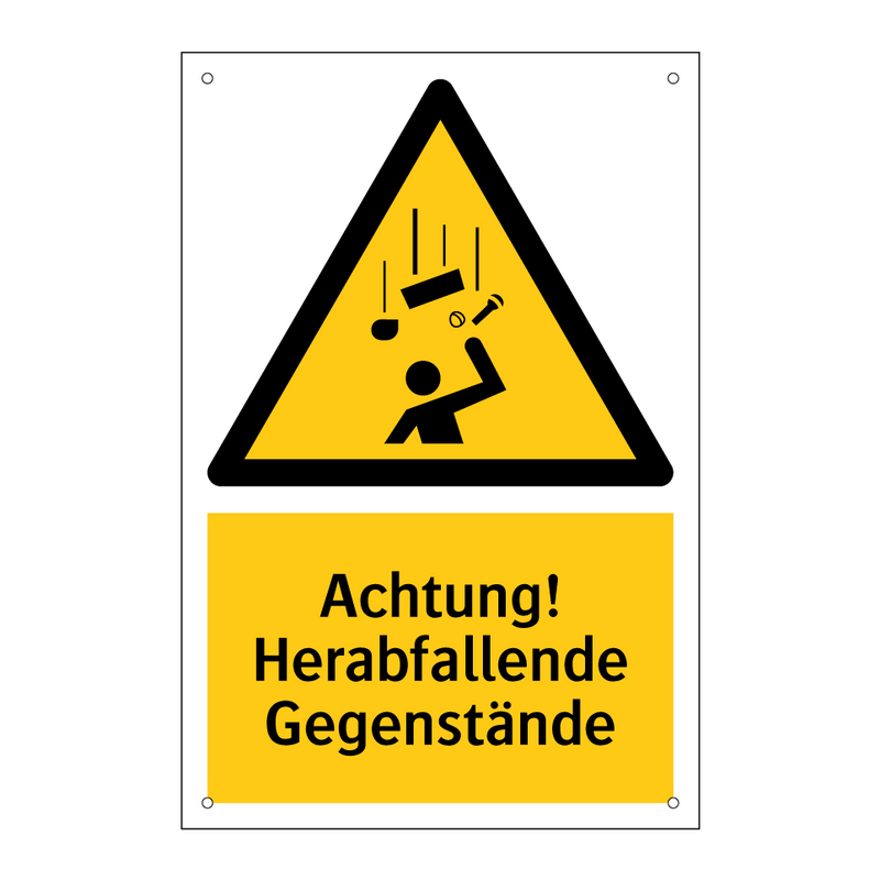 Achtung! Herabfallende Gegenstände