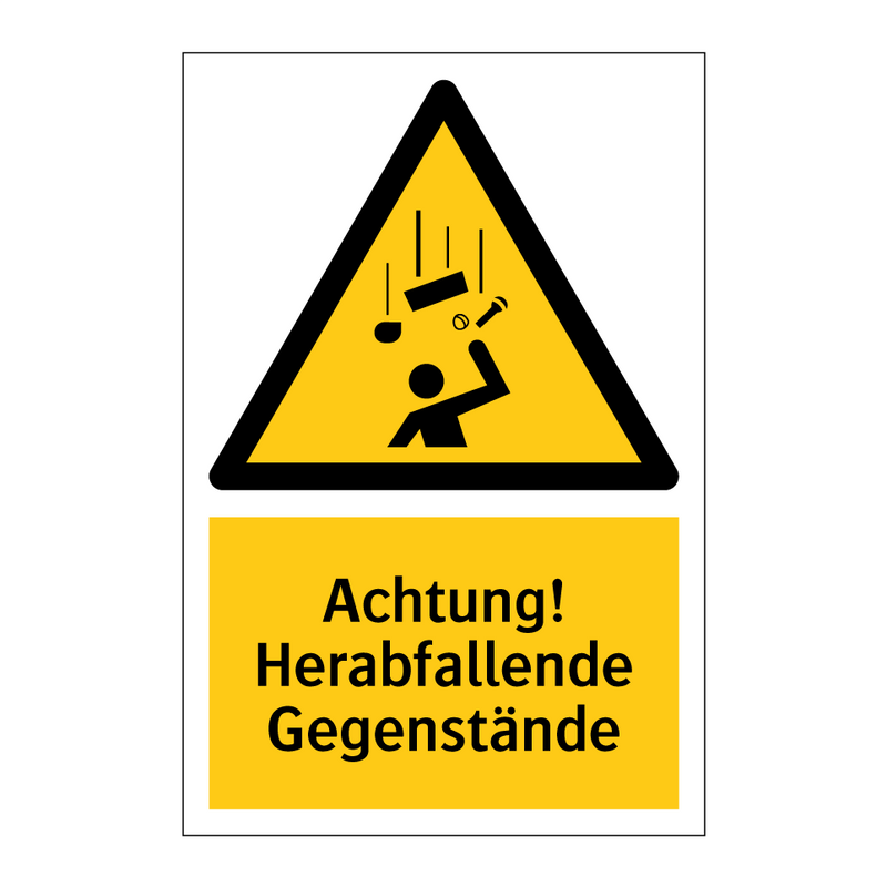 Achtung! Herabfallende Gegenstände