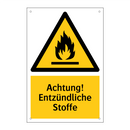 Achtung! Entzündliche Stoffe