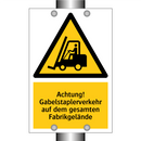 Achtung! Gabelstaplerverkehr auf dem gesamten Fabrikgelände