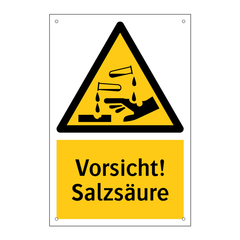 Vorsicht! Salzsäure