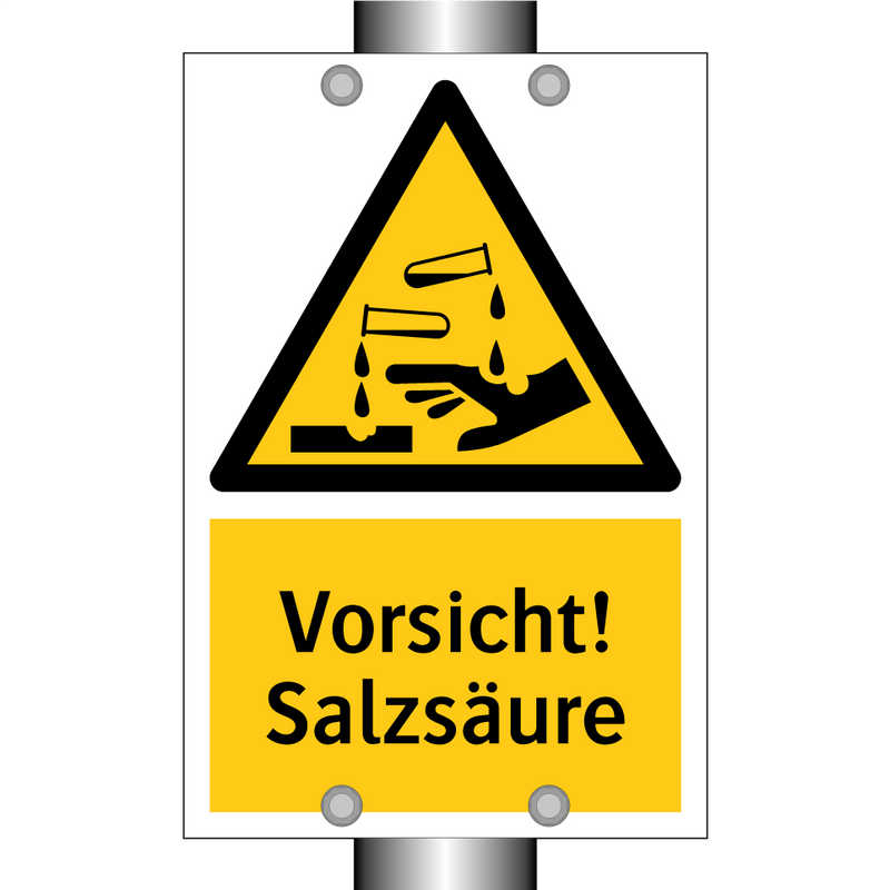 Vorsicht! Salzsäure