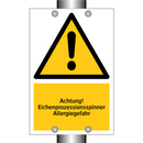 Achtung! Eichenprozessionsspinner Allergiegefahr