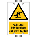 Achtung! Hindernisse auf dem Boden