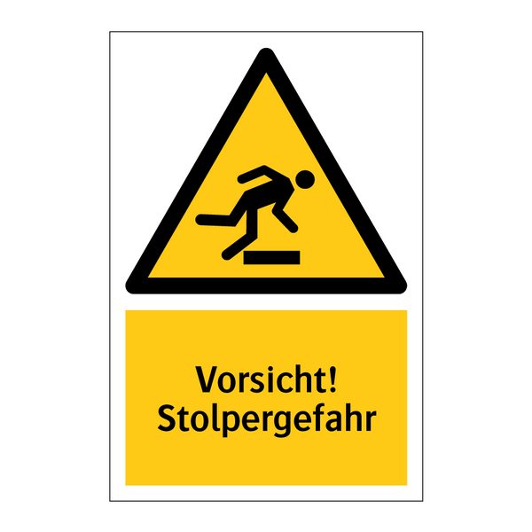 Vorsicht! Stolpergefahr