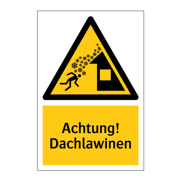 Achtung! Dachlawinen