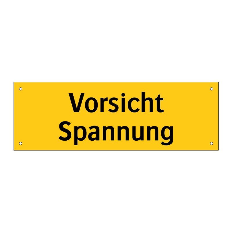 Vorsicht Spannung