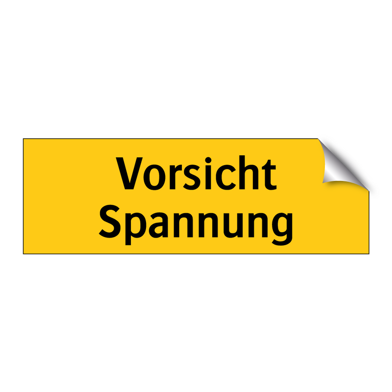 Vorsicht Spannung