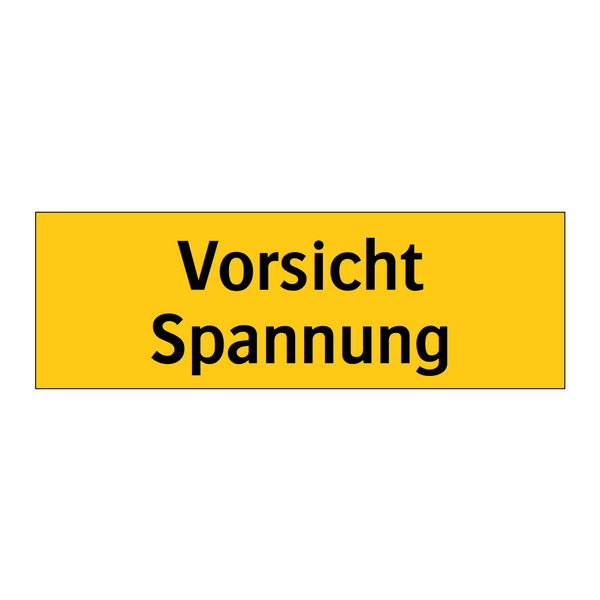 Vorsicht Spannung