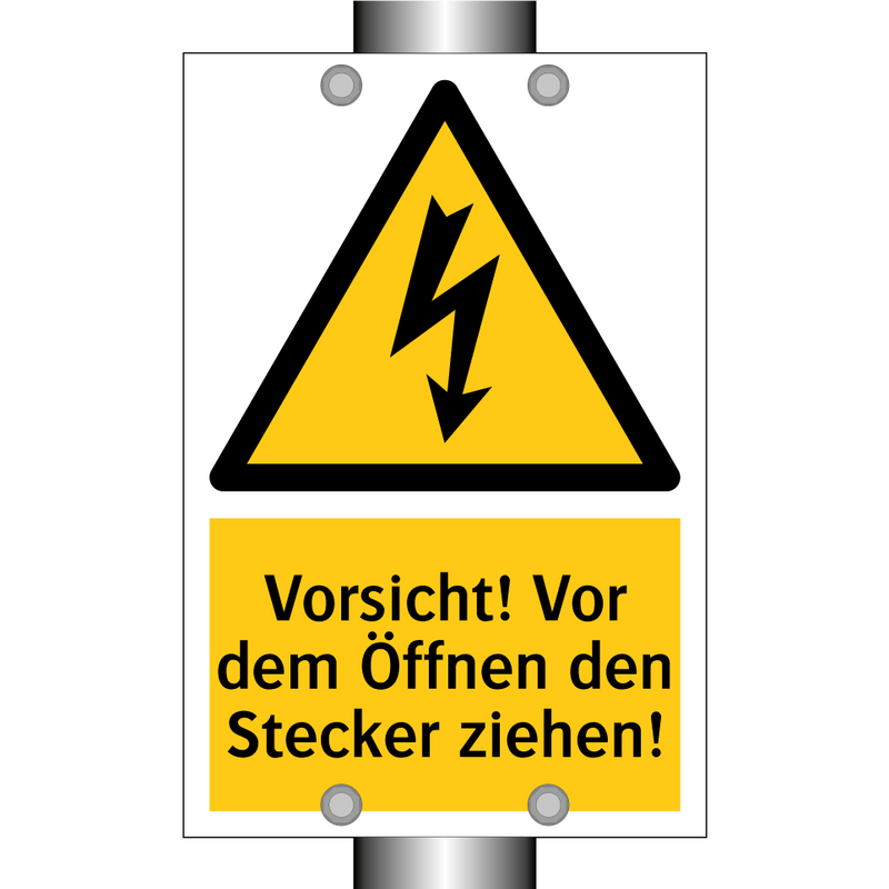 Vorsicht! Vor dem Öffnen den Stecker ziehen!