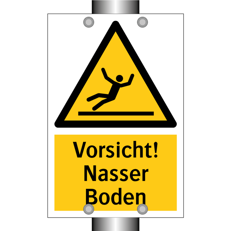Vorsicht! Nasser Boden
