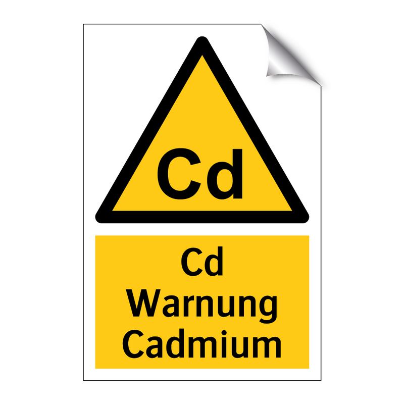 Cd Warnung Cadmium