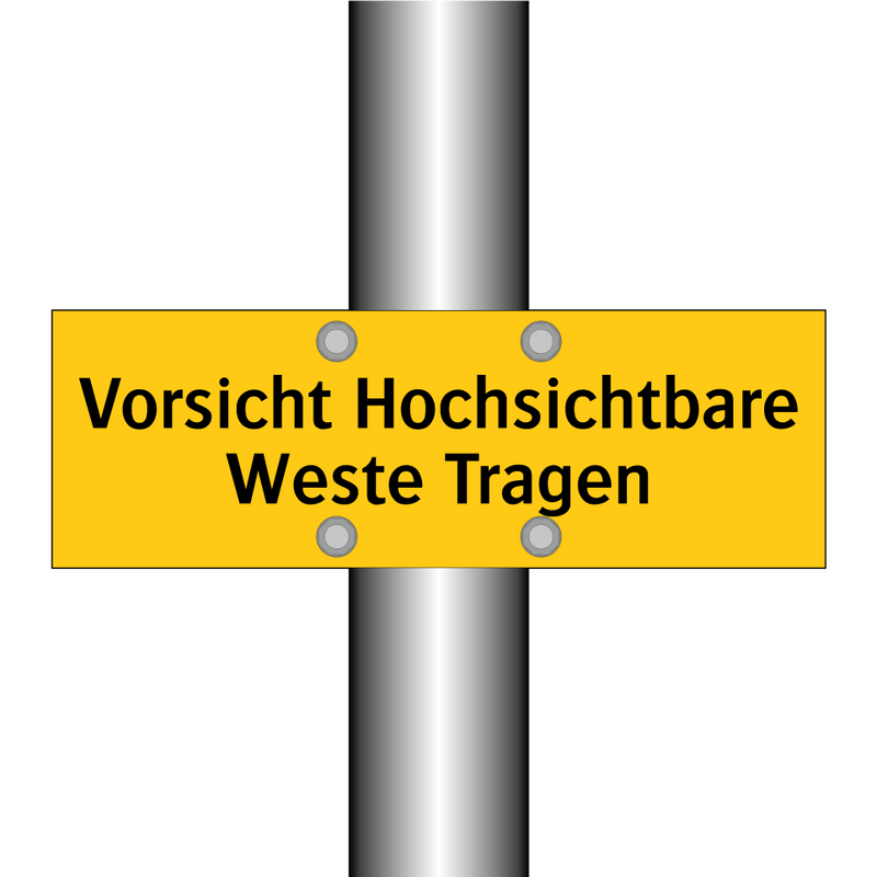 Vorsicht Hochsichtbare Weste Tragen