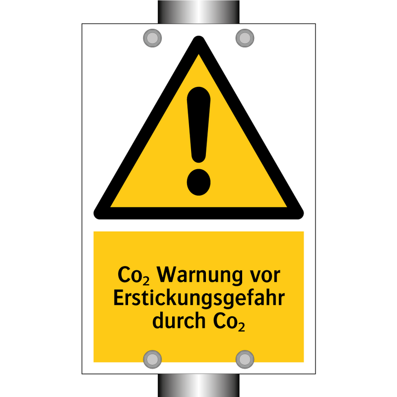 Co₂ Warnung vor Erstickungsgefahr durch Co₂