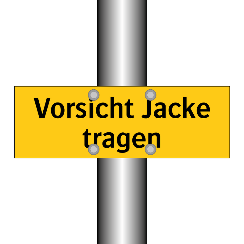 Vorsicht Jacke tragen