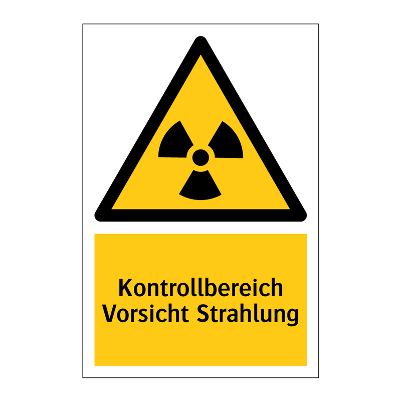 Kontrollbereich Vorsicht Strahlung