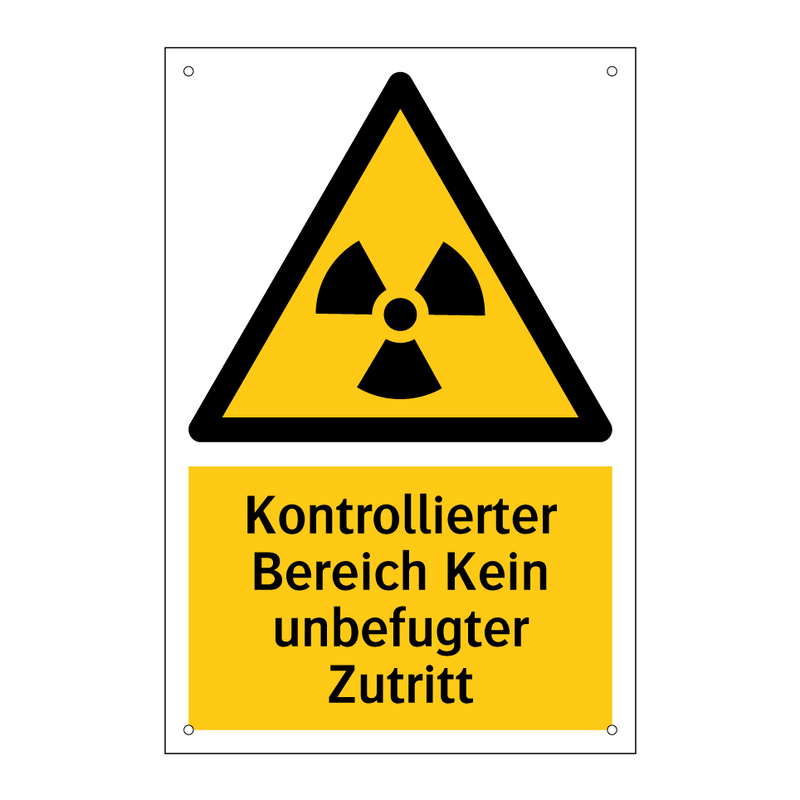 Kontrollierter Bereich Kein unbefugter Zutritt