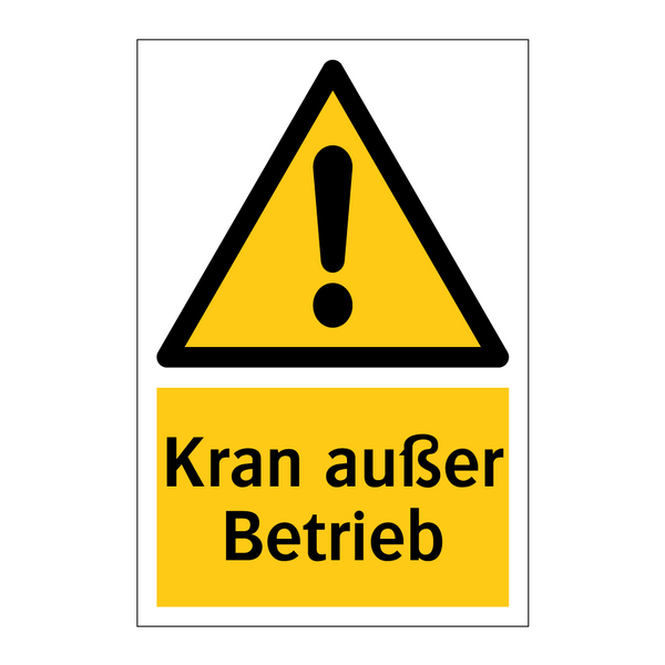 Kran außer Betrieb