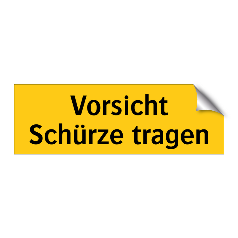 Vorsicht Schürze tragen