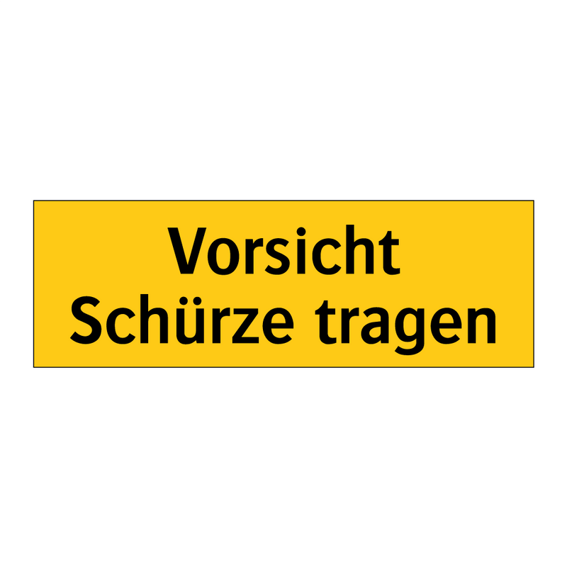 Vorsicht Schürze tragen