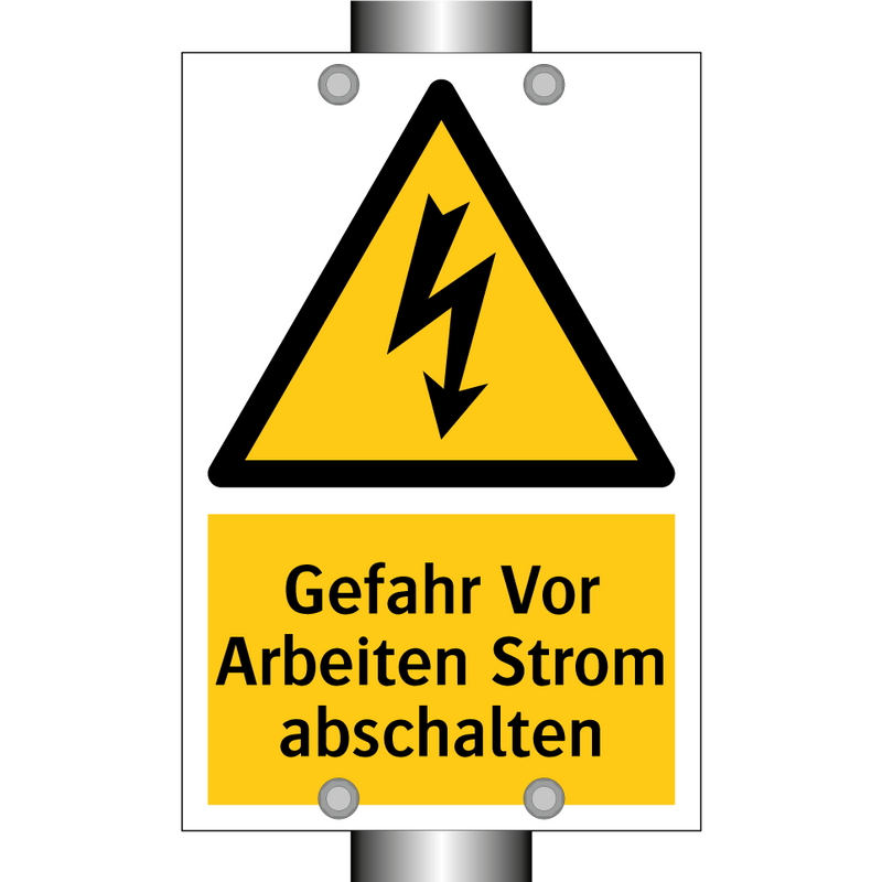 Gefahr Vor Arbeiten Strom abschalten