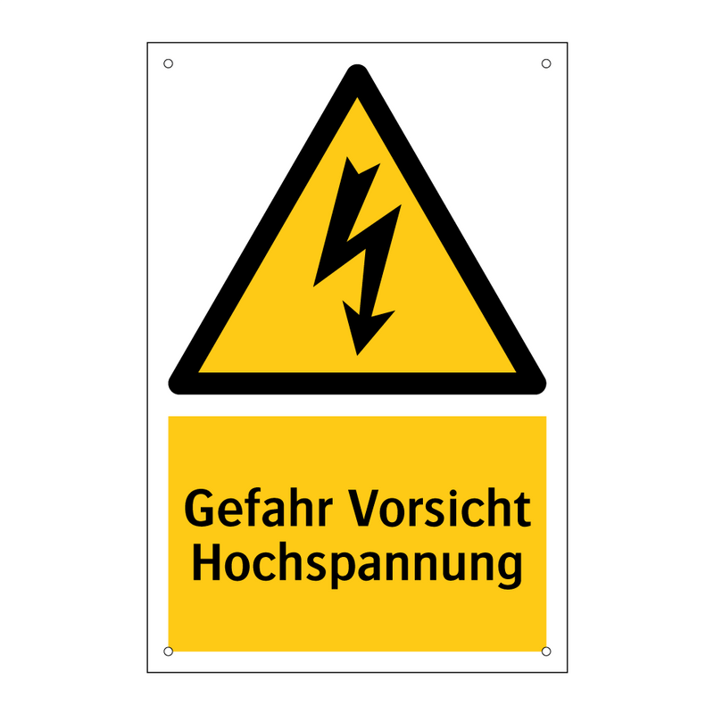Gefahr Vorsicht Hochspannung