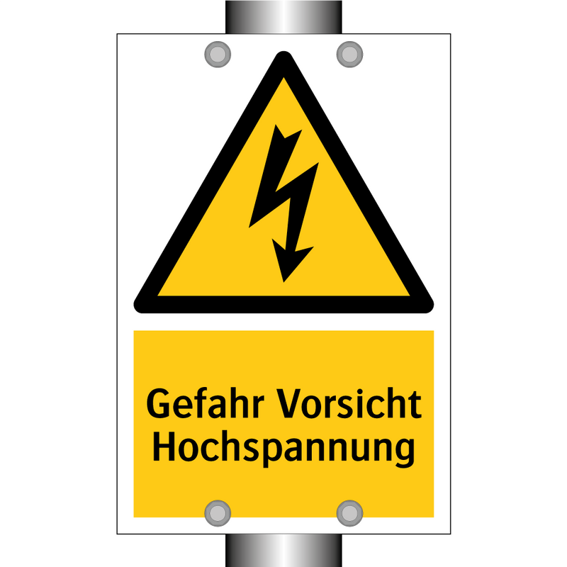 Gefahr Vorsicht Hochspannung