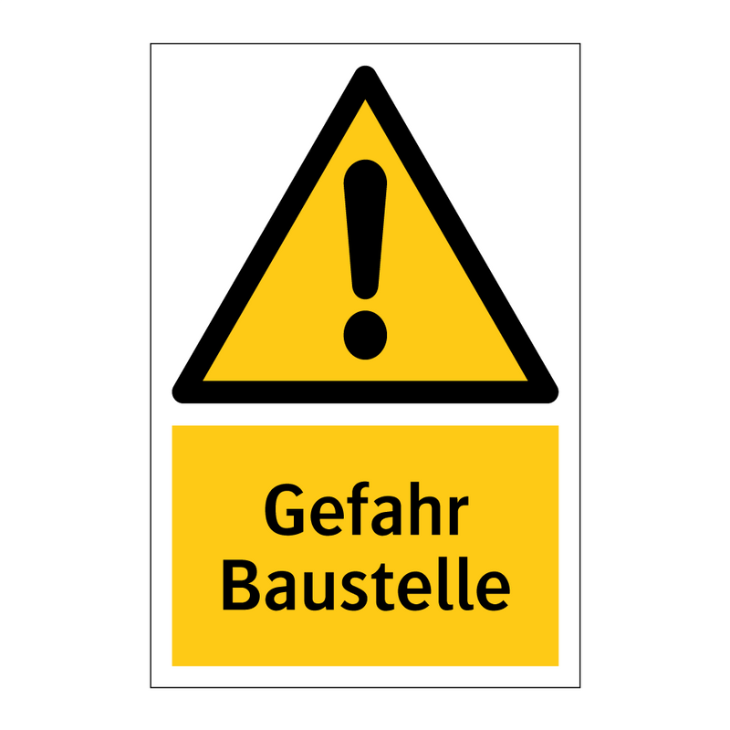 Gefahr Baustelle