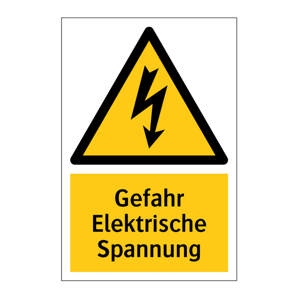 Gefahr Elektrische Spannung