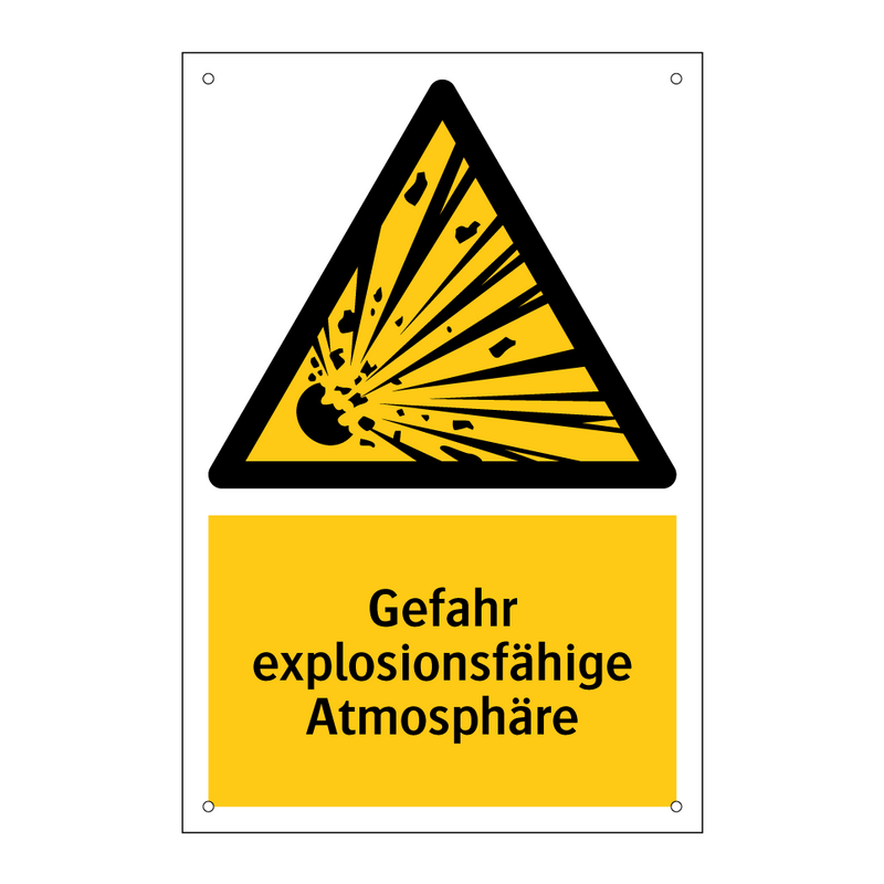 Gefahr explosionsfähige Atmosphäre
