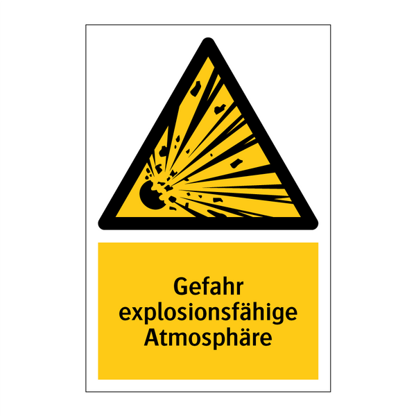 Gefahr explosionsfähige Atmosphäre