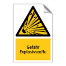 Gefahr Explosivstoffe