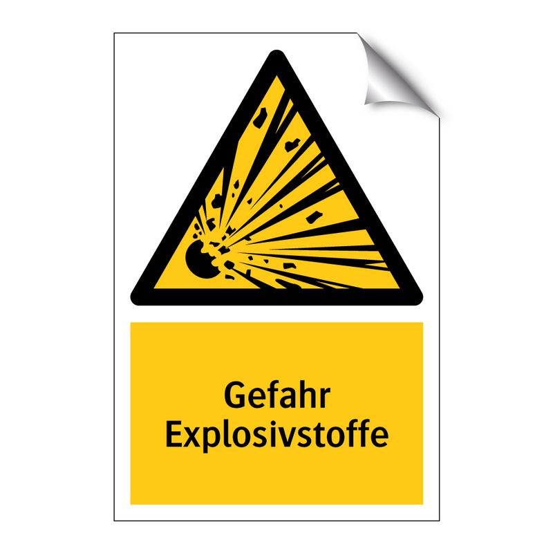 Gefahr Explosivstoffe