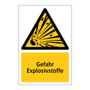 Gefahr Explosivstoffe