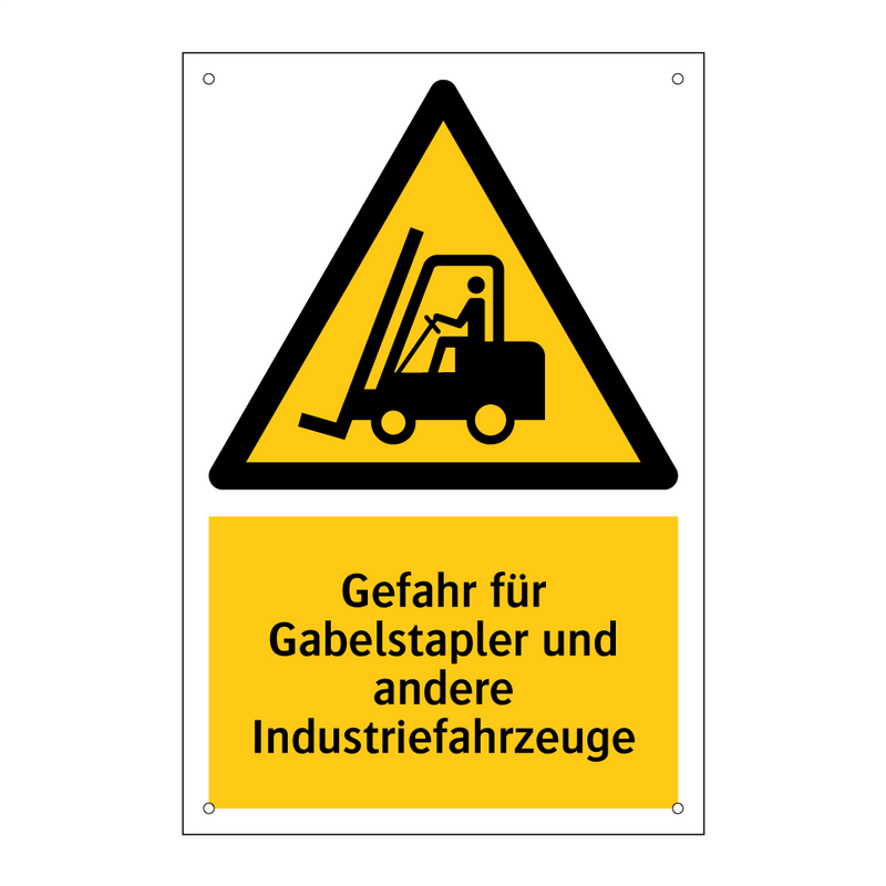 Gefahr für Gabelstapler und andere Industriefahrzeuge