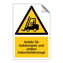 Gefahr für Gabelstapler und andere Industriefahrzeuge