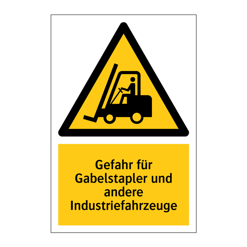Gefahr für Gabelstapler und andere Industriefahrzeuge