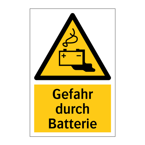 Gefahr durch Batterie