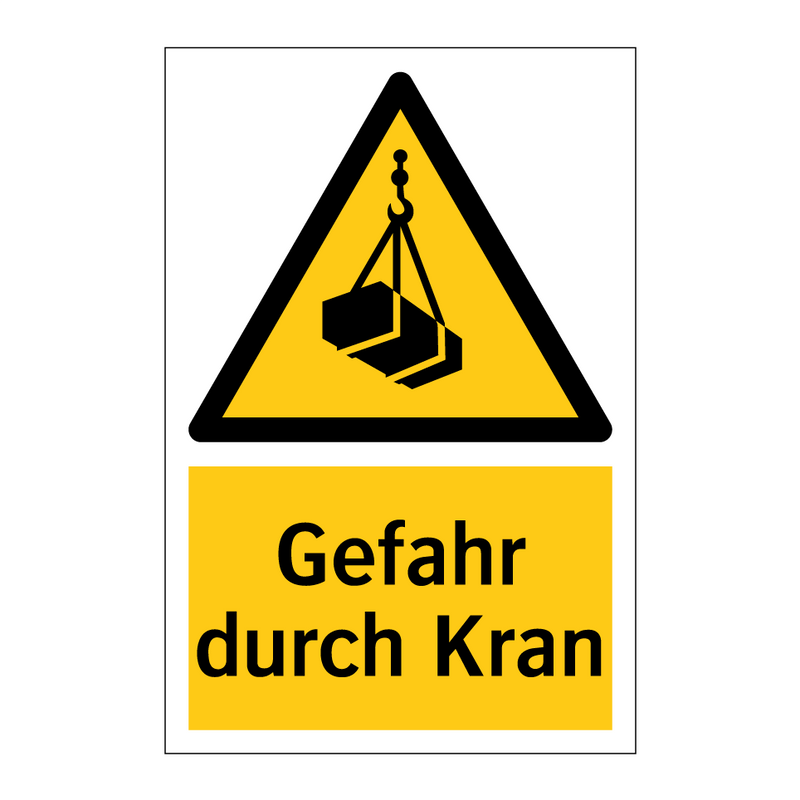 Gefahr durch Kran